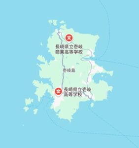 壱峻島の地図