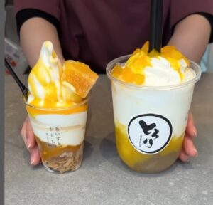 小川栞奈が店長のとろり天使のわらびもちのわらび餅ドリンク