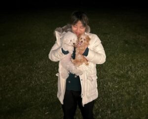 久次米慧人と飼い犬
